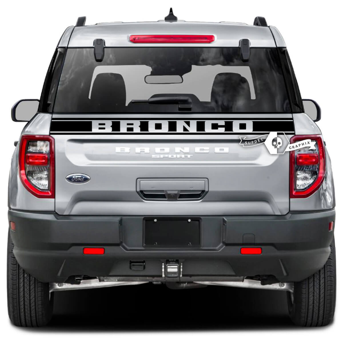 Ford Bronco portellone letto rivestimento striscia logo avvolgere decalcomanie adesivi
