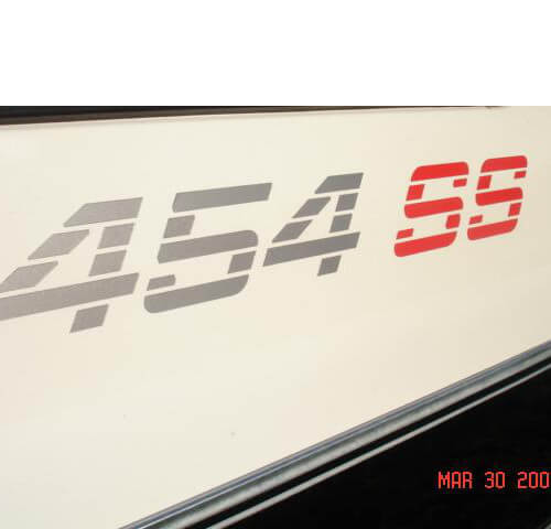 Set di Adesivi in Vinile per Parafango 454 SS per Camion Chevrolet 1990-1993