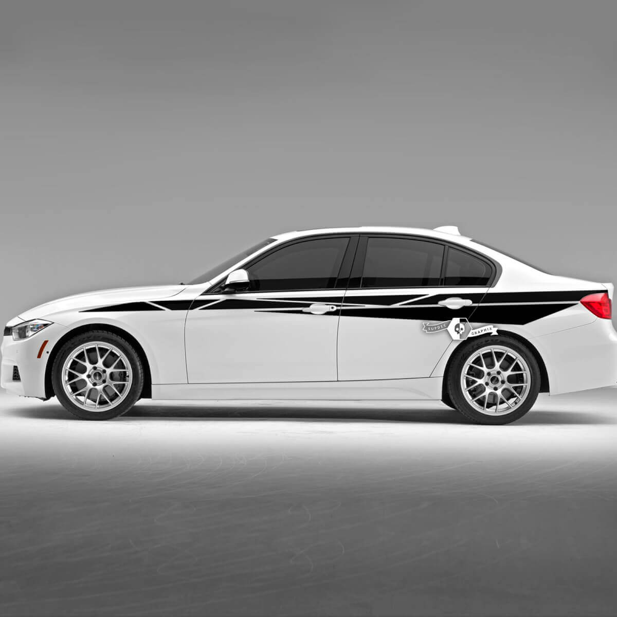 Coppia BMW porte del cofano strisce laterali Rally Motorsport Trim parafango posteriore adesivo in vinile F30 G20
