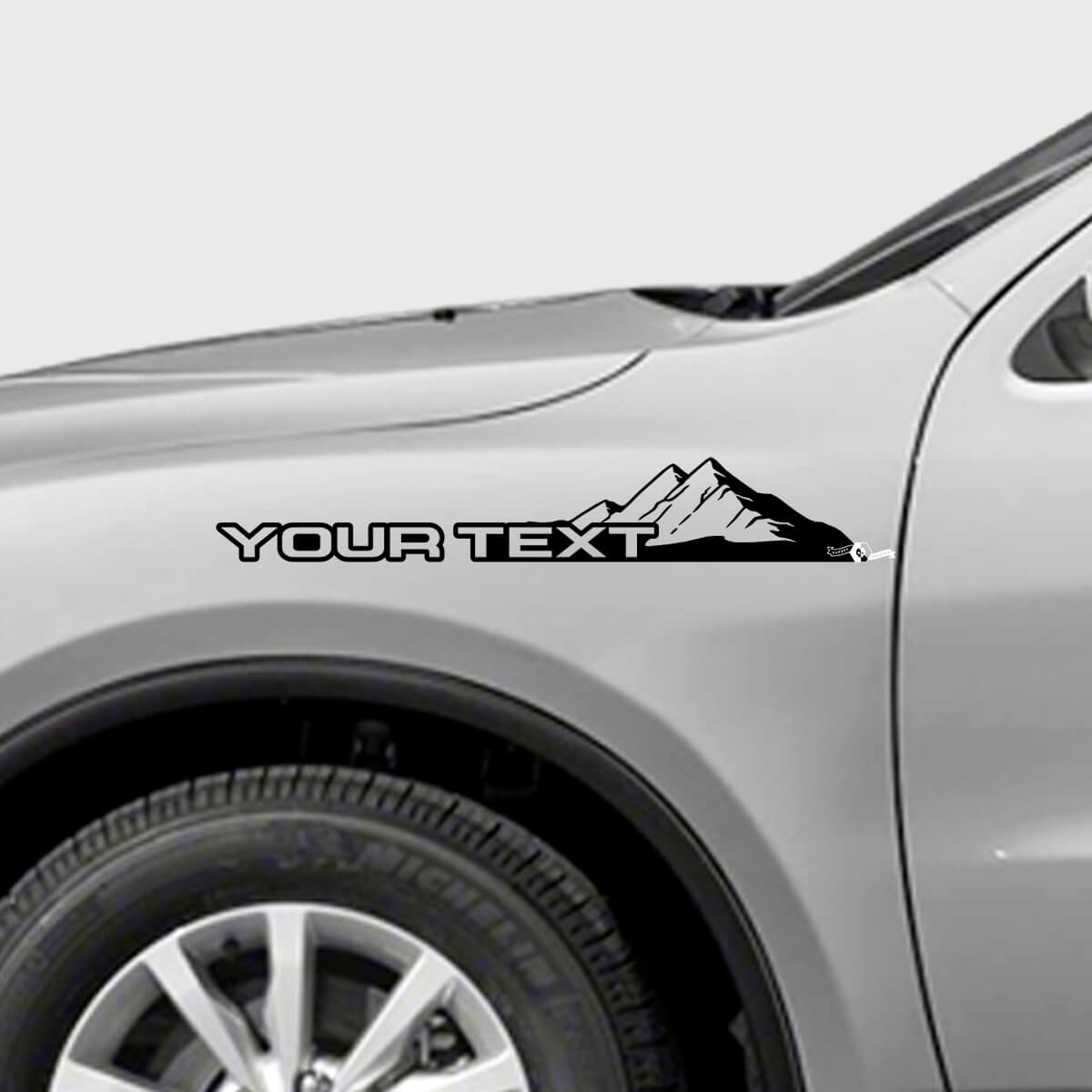 Kit di adesivi in vinile stile parafango Montagne personalizzati per Dodge Durango