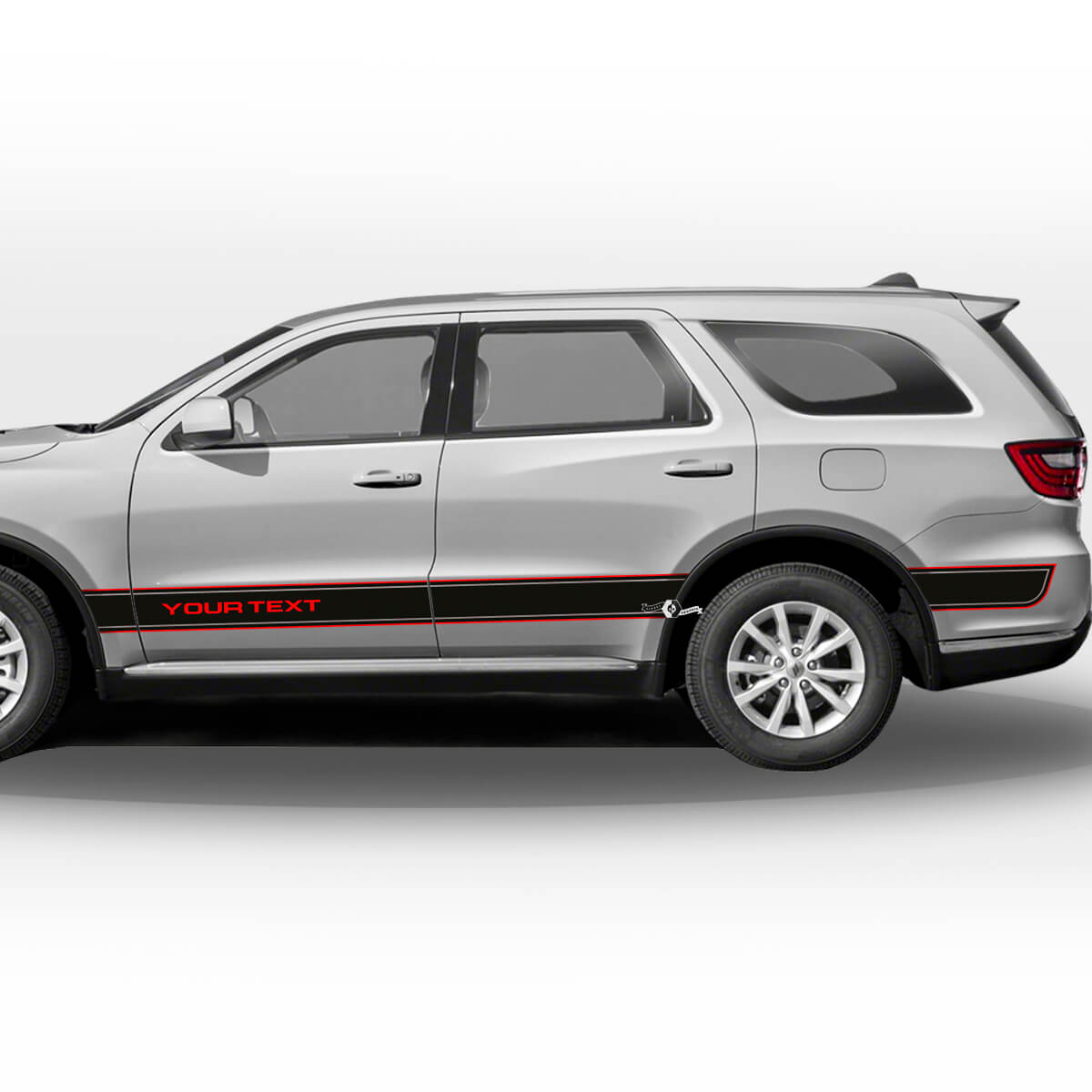 Set di Adesivi Vinilici Personalizzati con Strisce Laterali per Dodge Durango