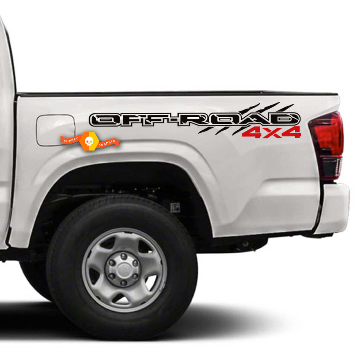 Coppia adesivi per decalcomanie per letto Off Road Sport Tacoma Tundra TRD power truck Style 2 colori
