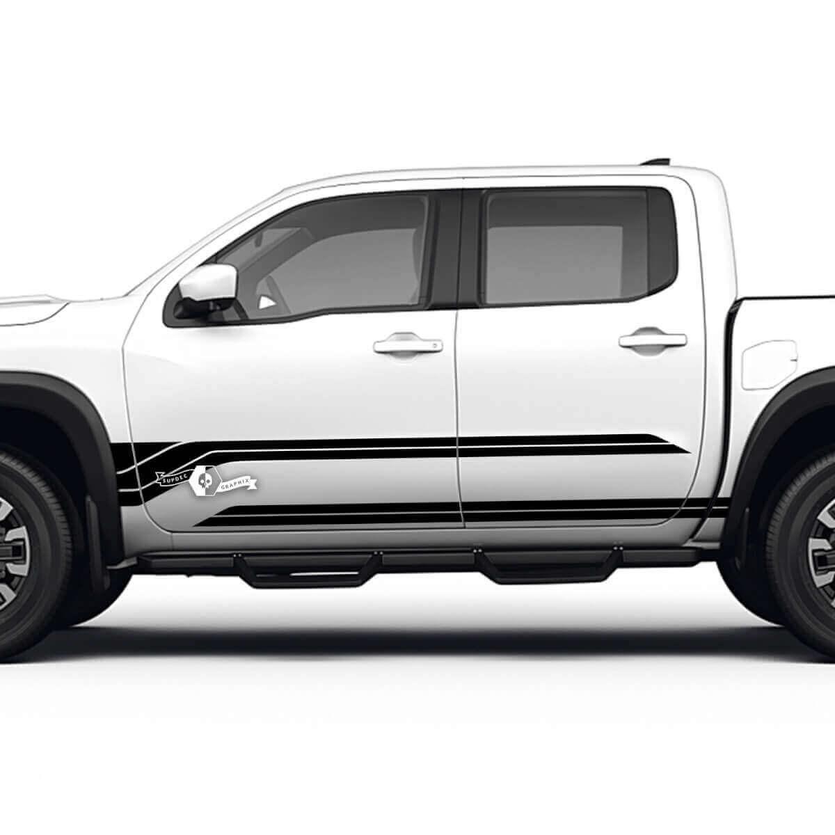 Kit Adesivi in Vinile per Modanature Sottoporta Nissan Frontier