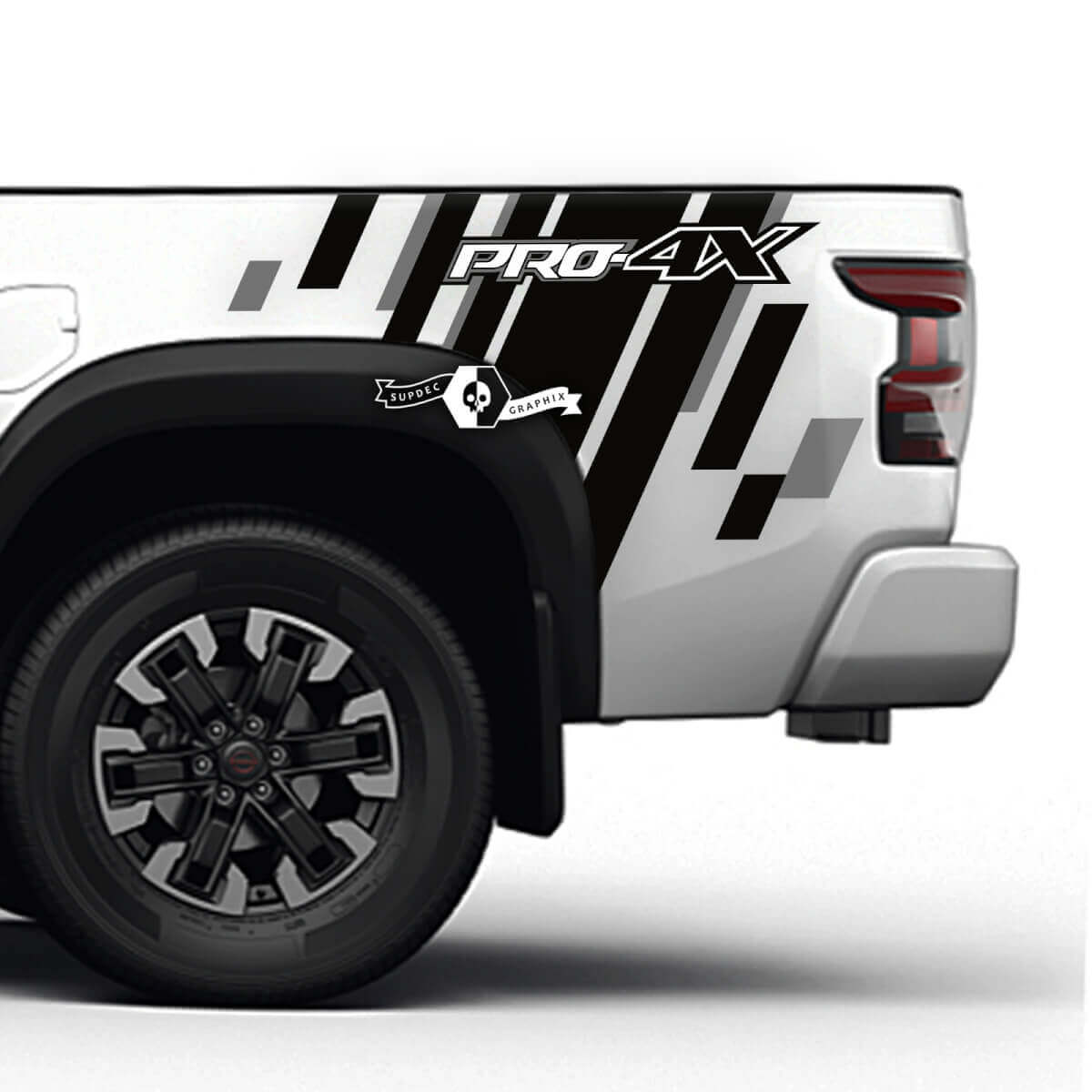 Kit Adesivi Vinile Strisce Laterali PRO-4X per Nissan Frontier