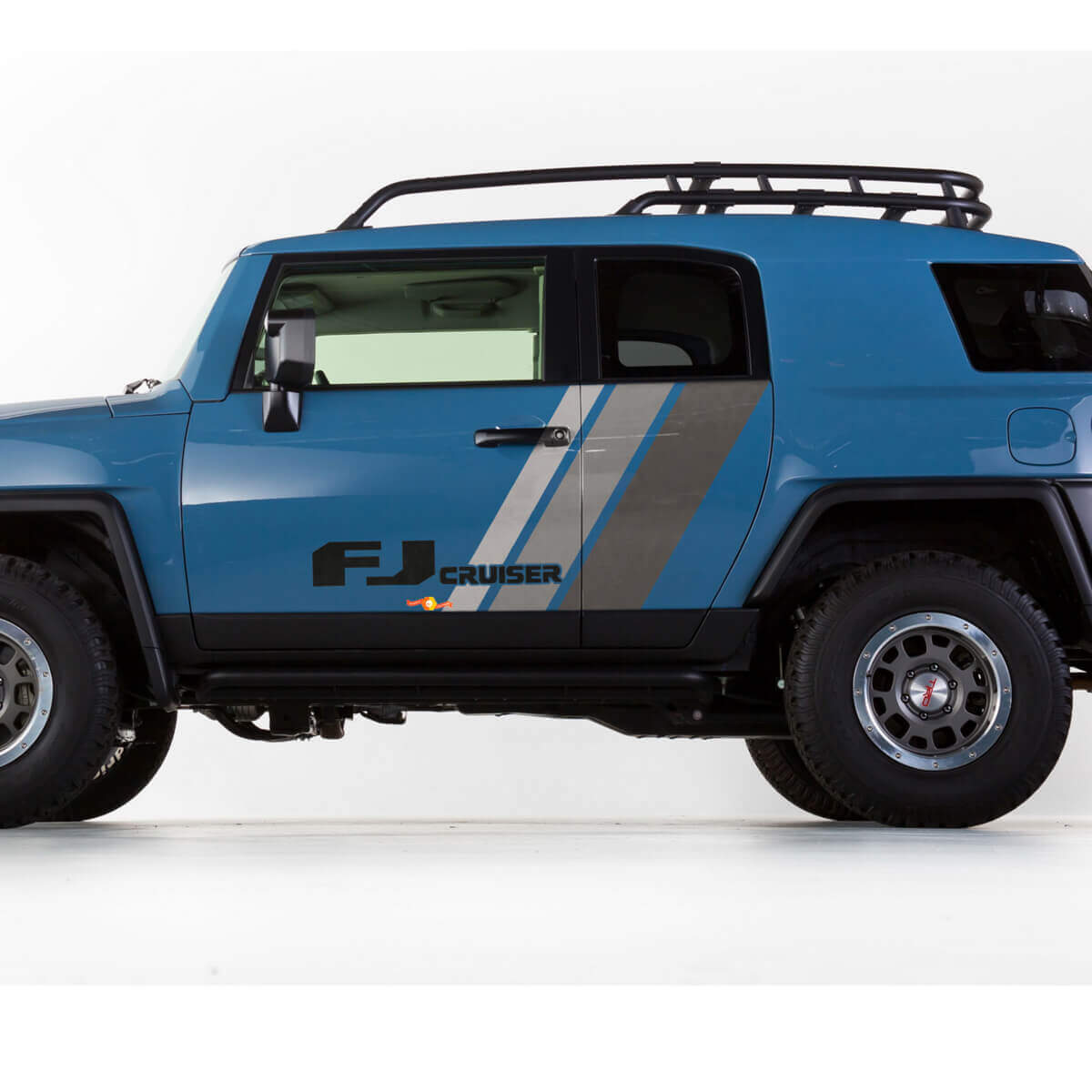Kit di adesivi in vinile a strisce stile retrò per porte FJ Cruiser per Toyota FJ Cruiser