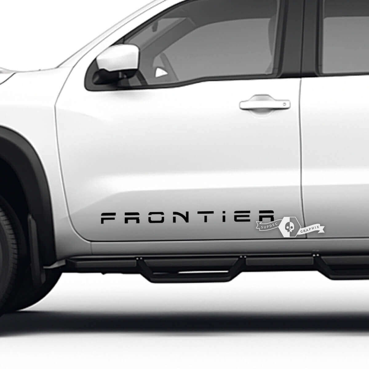Kit di adesivi in vinile con scritte per porta laterale Nissan Frontier