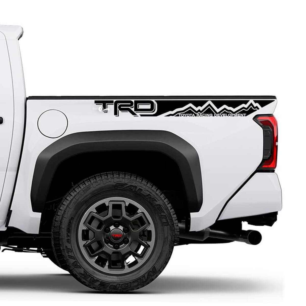 Kit Adesivi in Vinile a Strisce Laterali Stile TRD per Cassone Toyota Tacoma