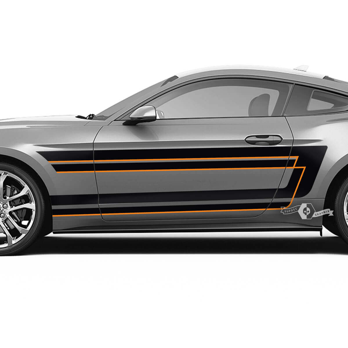 Adesivo laterale in vinile con strisce di accento stile Shelby per Musclecar Musclecarmodel Shelby GT500 GT350 Mach 1