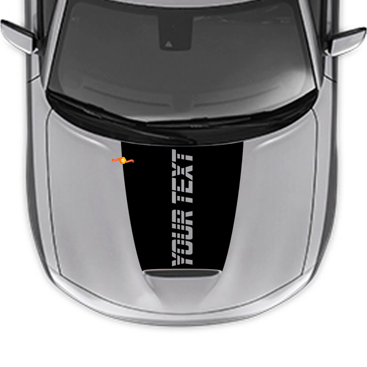 Adesivo in Vinile con Testo Personalizzato Strobe per Cofano Dodge Charger 2015-2024