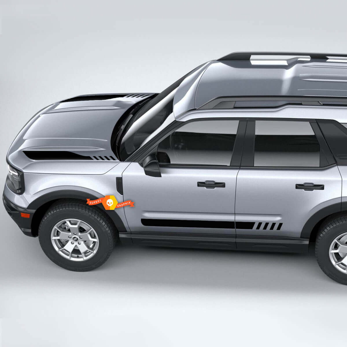 Musclecar horse Sport First Edition Kit adesivi per decalcomanie a strisce sul cofano e sui lati
