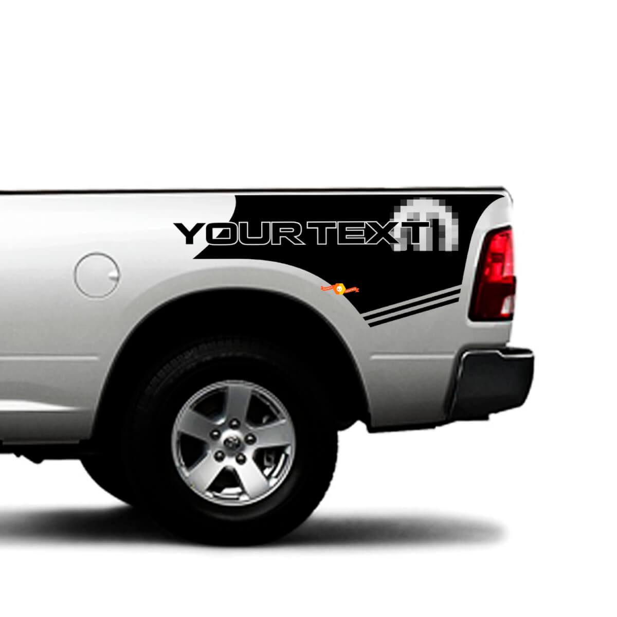 Kit Adesivo in Vinile Personalizzato Stile Mopar per Fiancata Dodge Ram