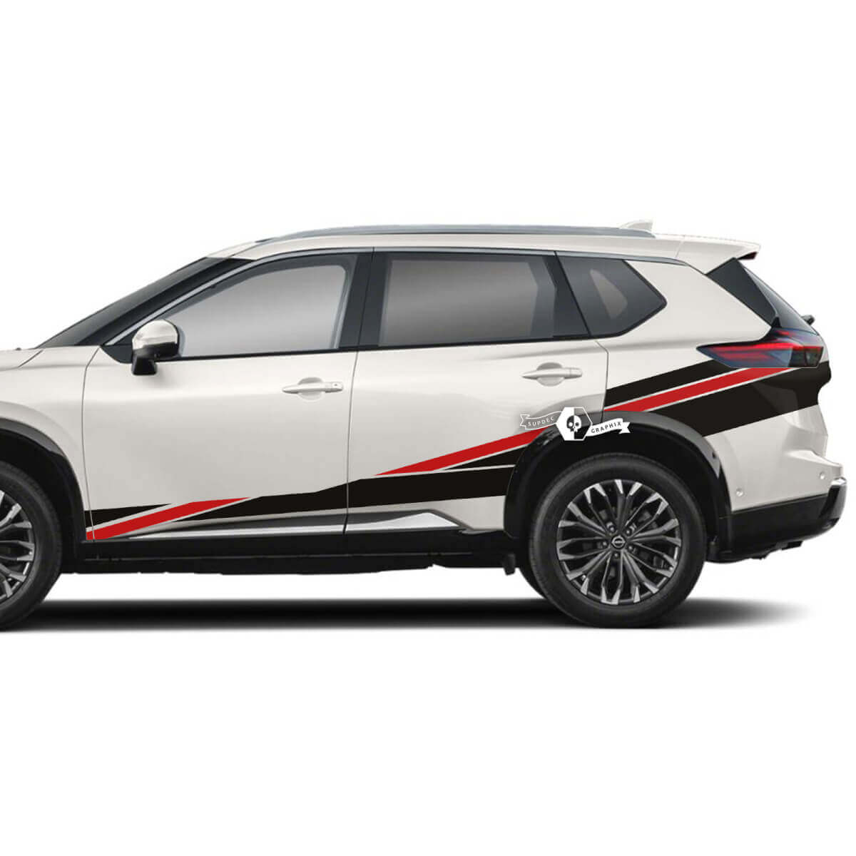 Adesivi in Vinile Decorativi per Porte Laterali e Fianchi Posteriori per Nissan Rogue