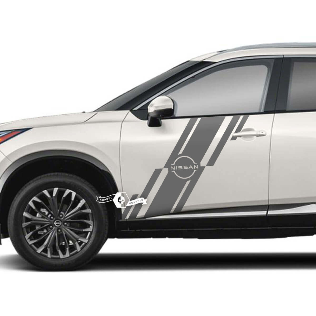 Coppia Nissan Rogue porta laterale parafango posteriore adesivo decalcomania grafica in vinile
