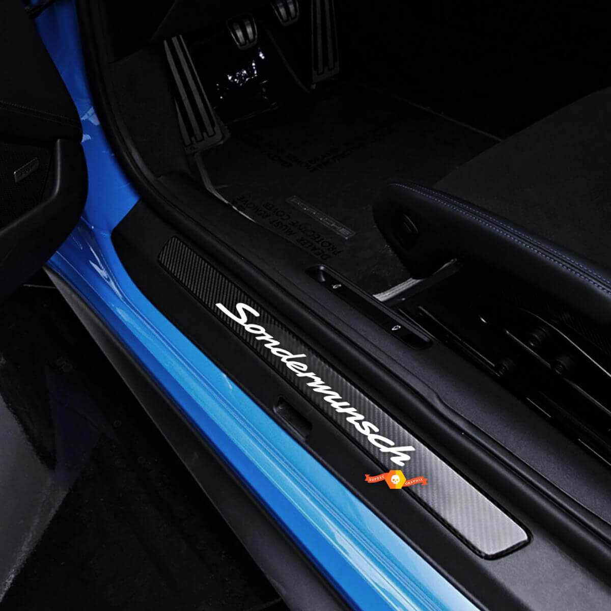 Porsche 911 GT3 RS (992) Sonderwunsch adesivo laterale in vinile per protezione davanzale della porta
