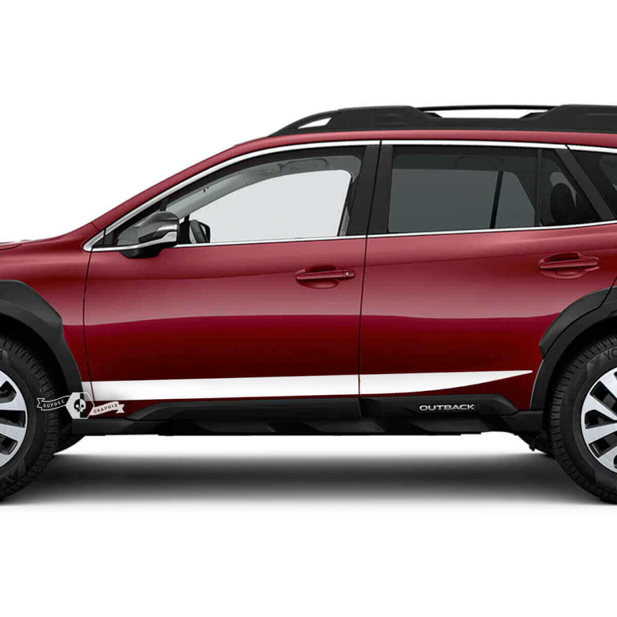 Strisce Accentuate Sharped Adesivo Vinilico Laterale per Subaru Outback