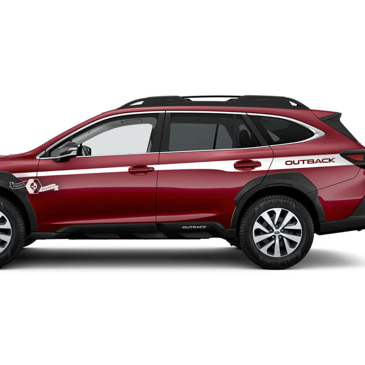 Suba Outback Side Accent Doors Adesivo in vinile Decalcomania grafica Suba
