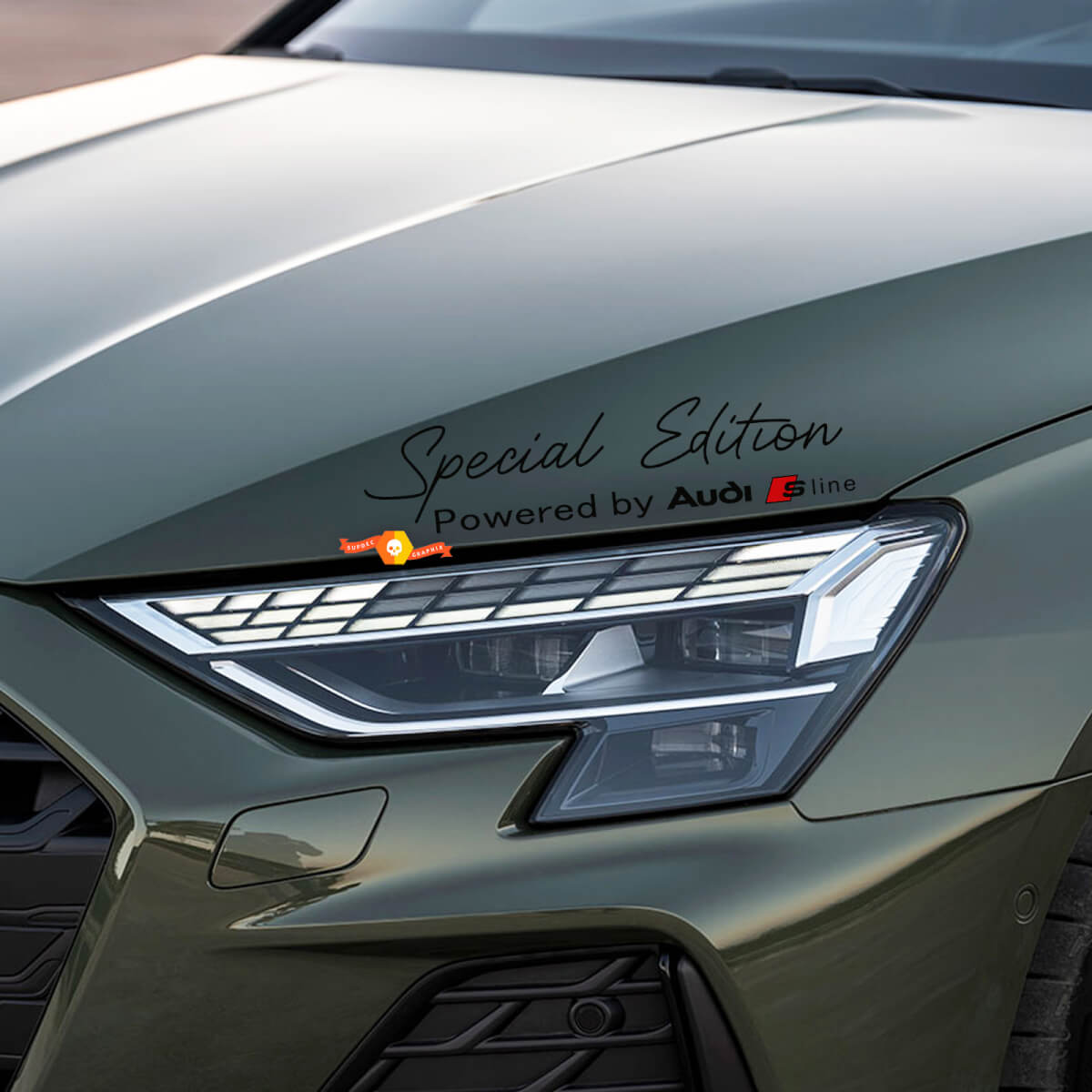 2 adesivi per decalcomanie Audi S Line in edizione speciale compatibili con Audi S3 S4 S5 S6
