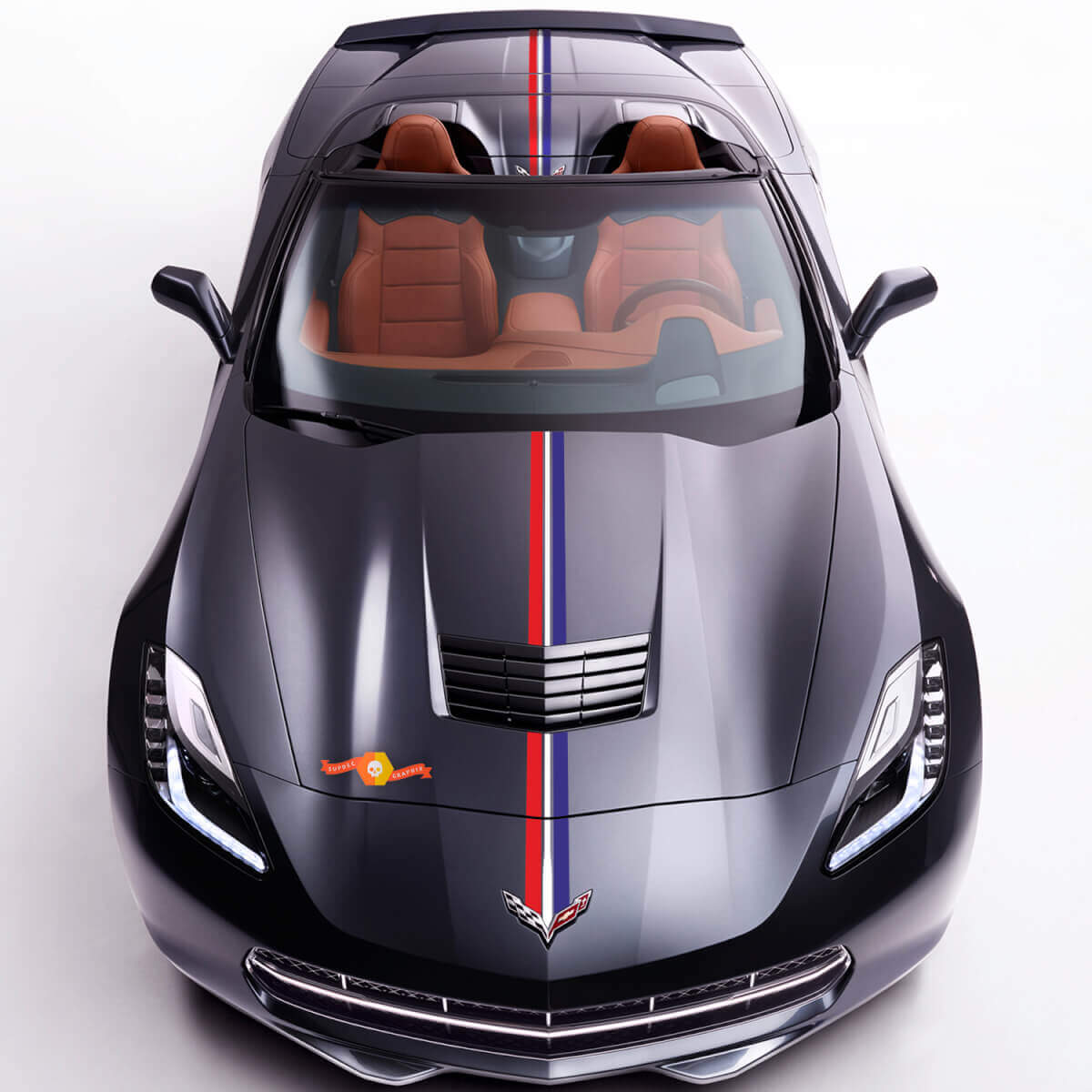 Chevrolet C7 Stingray Grand Sport Z06 Twilight Edition adesivi per decalcomanie a strisce
