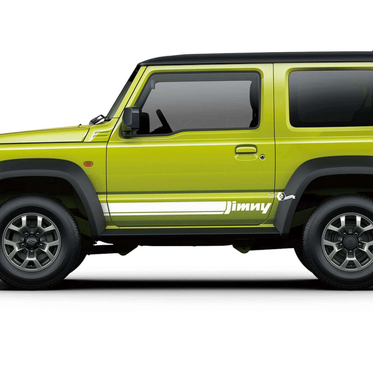 Adesivi Strisce Laterali Battitacco Con Scritta Per Suzuki JIMNY