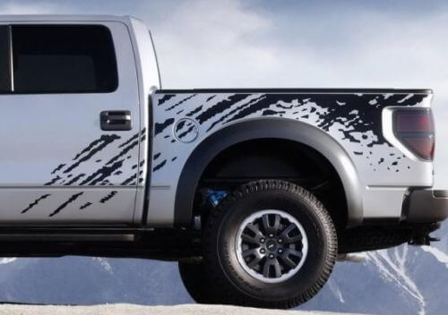 F-150 Ford Raptor Svt Digital Mud Splash Decal Grafica Decalcomanie Adesivi Chiacchiere
