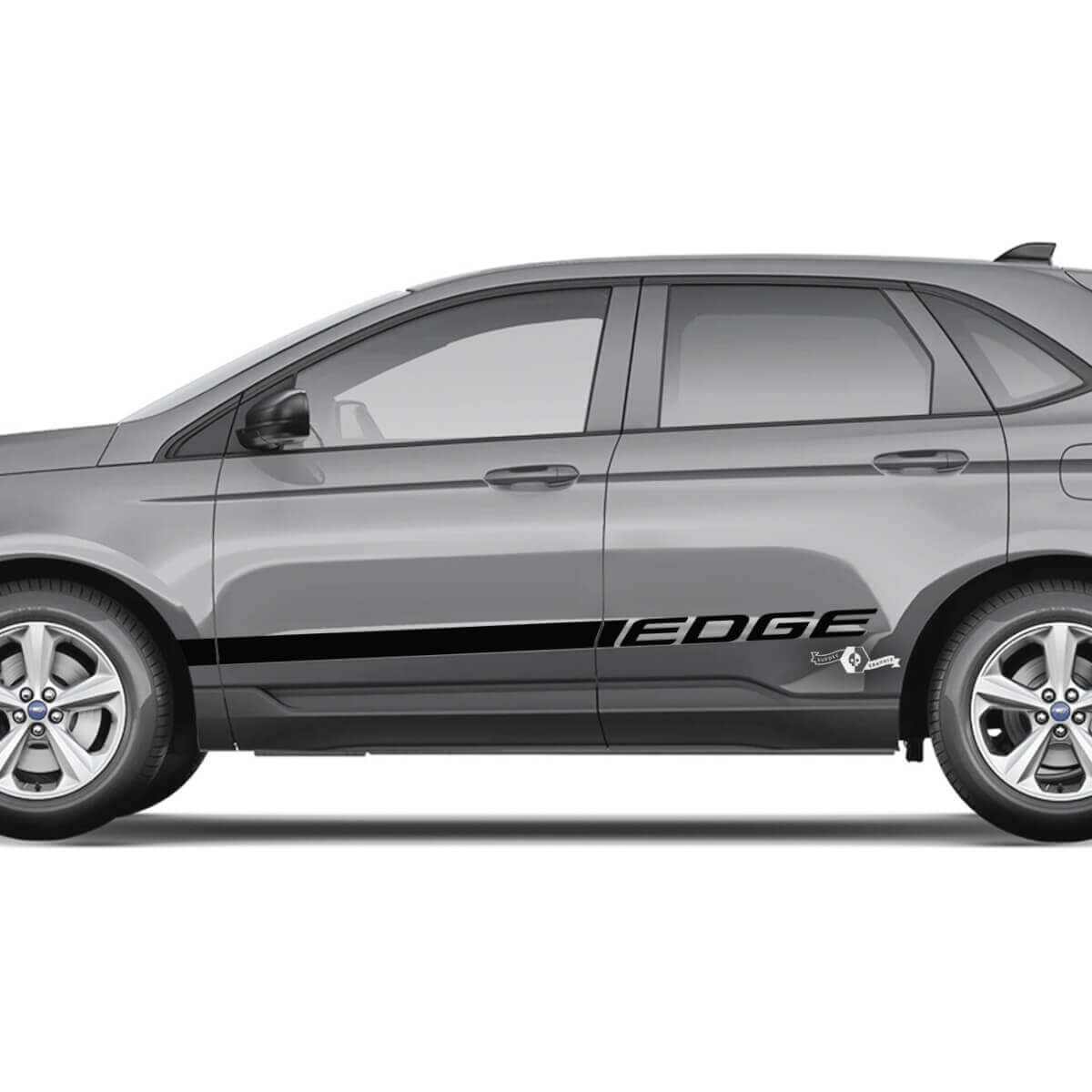 2x adesivi con grafica in vinile per decalcomanie per carrozzeria in vinile per porte laterali Ford Edge 3
