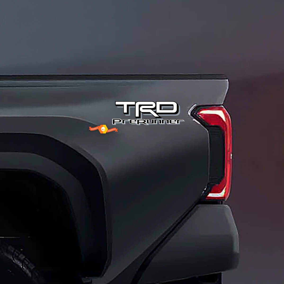 Coppia di Adesivi in Vinile per Sponde Cassone TRD PreRunner per Toyota Truck