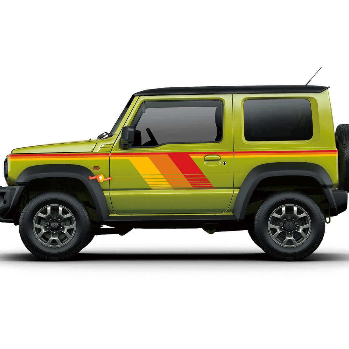 Adesivo Grafica Strisce Laterali Retrò Vintage 7 Per Suzuki JIMNY Sierra