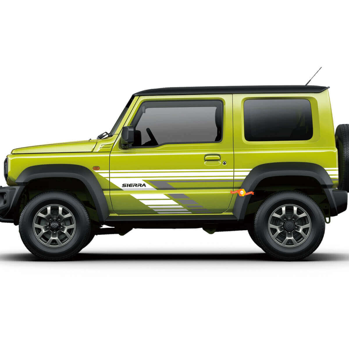 Adesivi Grafici Strisce Retro Vintage Lati Porte Per Suzuki JIMNY Sierra
