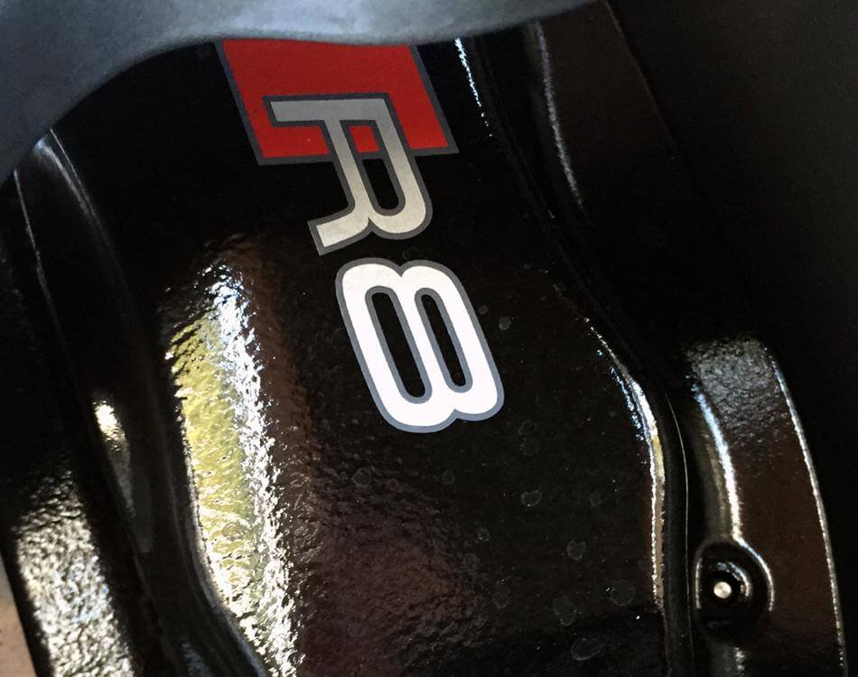 Kit di Adesivi in Vinile per Pinze Freno con Logo R8 per Audi TT A3 A4 S3 Q5 S-line