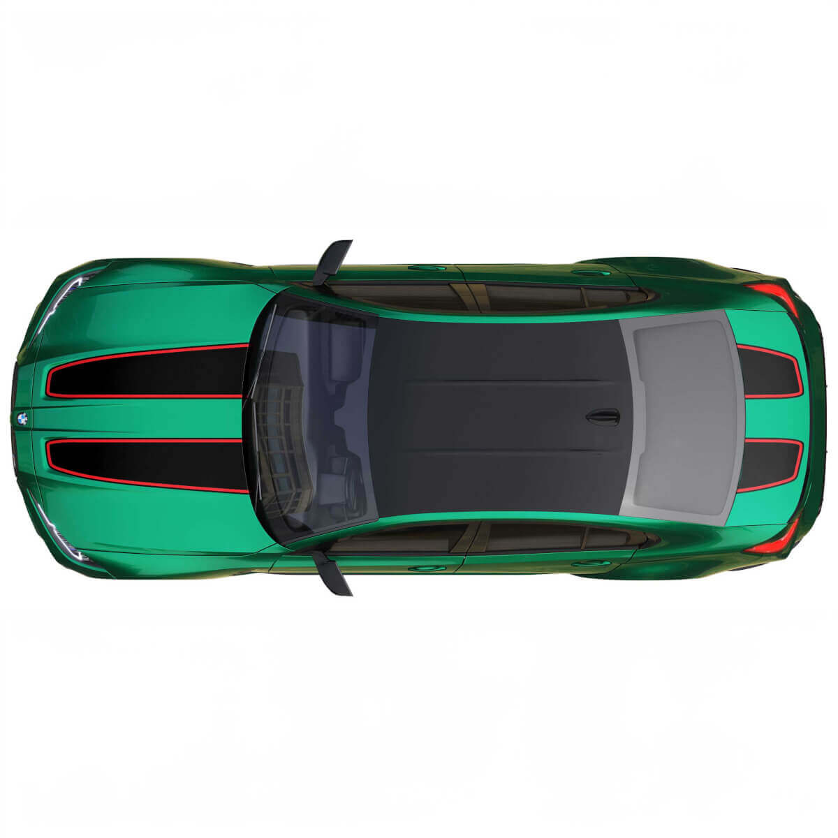 Cofano e bagagliaio CS CSL stile con striscia di contorno per BMW M4 M3 G82 G83 M Performance adesivo in vinile
