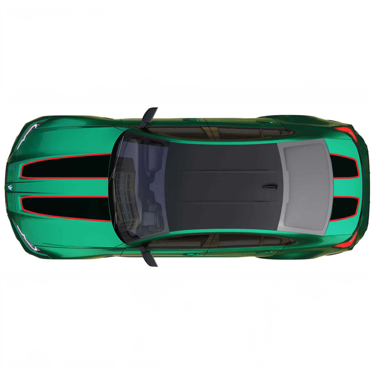 Cofano e bagagliaio CS CSL stile con striscia di contorno per BMW M4 M3 G82 G83 M Performance adesivo in vinile
