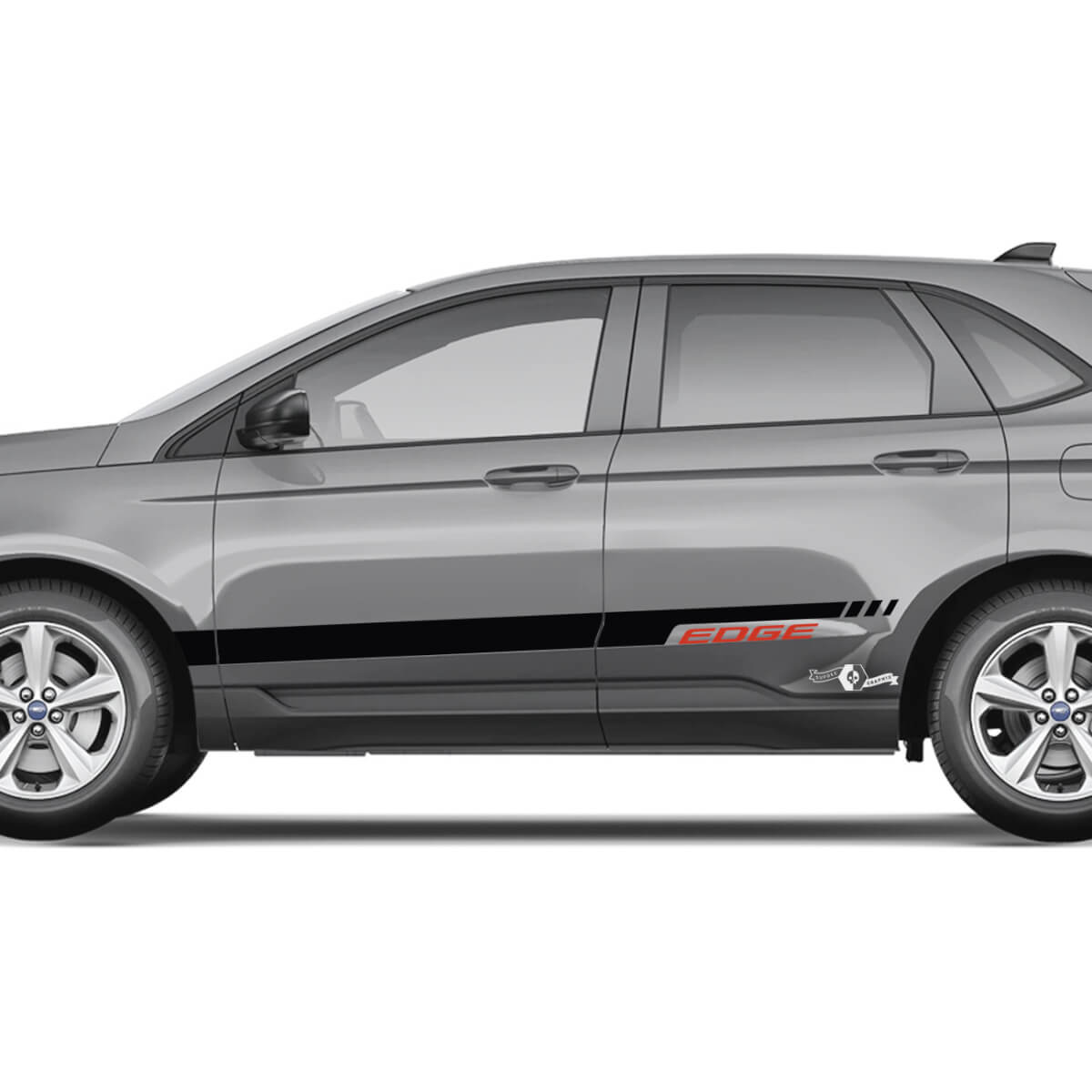Adesivo grafico in vinile con decalcomania per carrozzeria in vinile per porte Ford Edge 2
