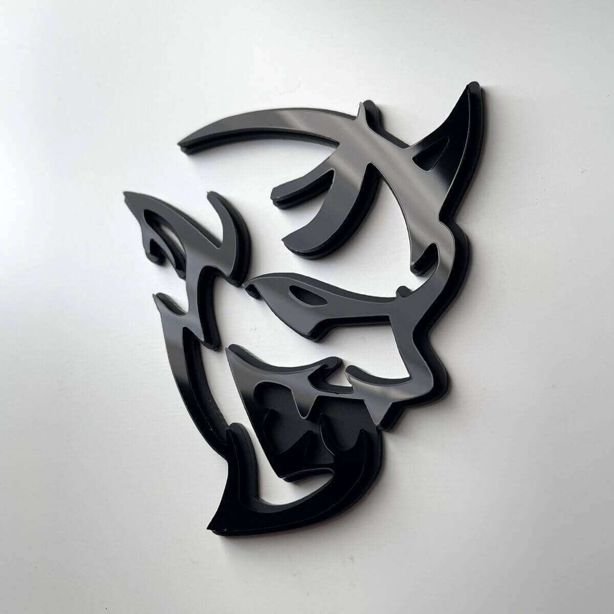 Distintivo 3D personalizzato Demon Dodge Charger Challenger logo Distintivi parafango Emblema 2