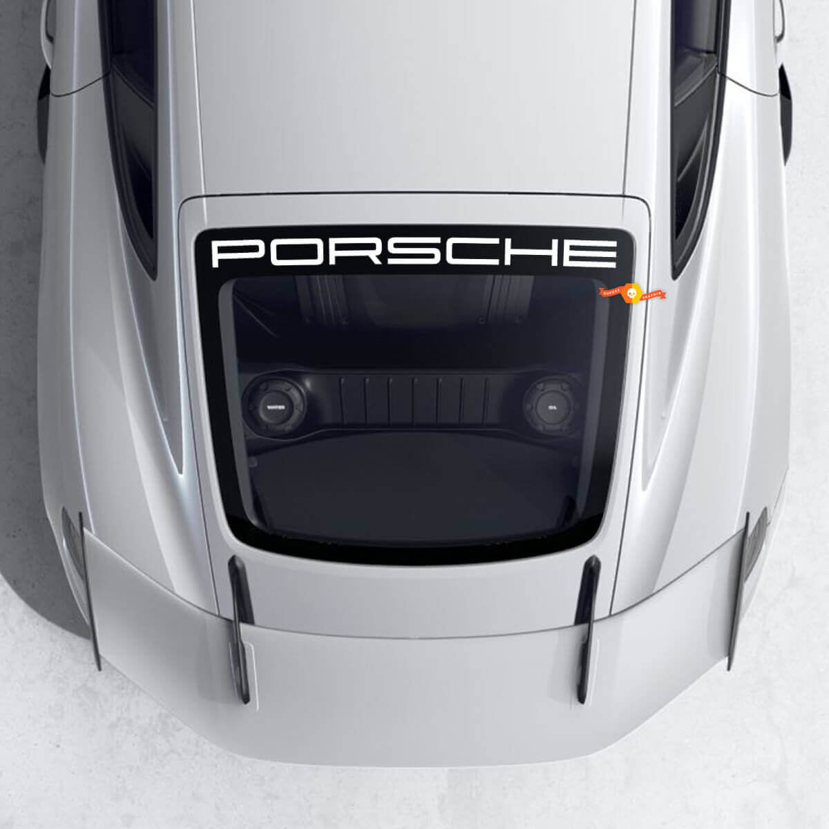Adesivo adesivo per logo Porsche posteriore 718 Cayman GT4 RS
