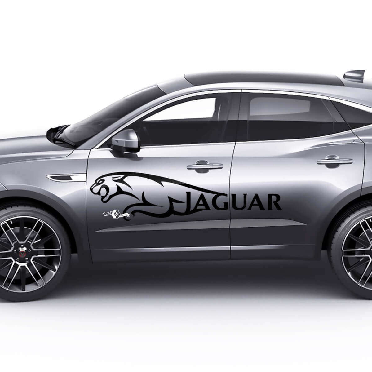 Adesivo Logo Laterale Jaguar per Porte Adesivi Grafici Logo per Jaguar E-Pace