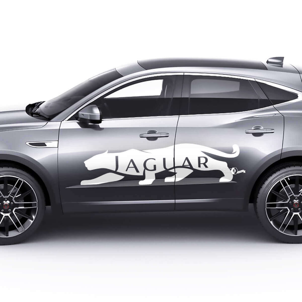 Grafica Adesiva Logo Laterale Porte Jaguar 2 Pezzi Per Jaguar E-Pace