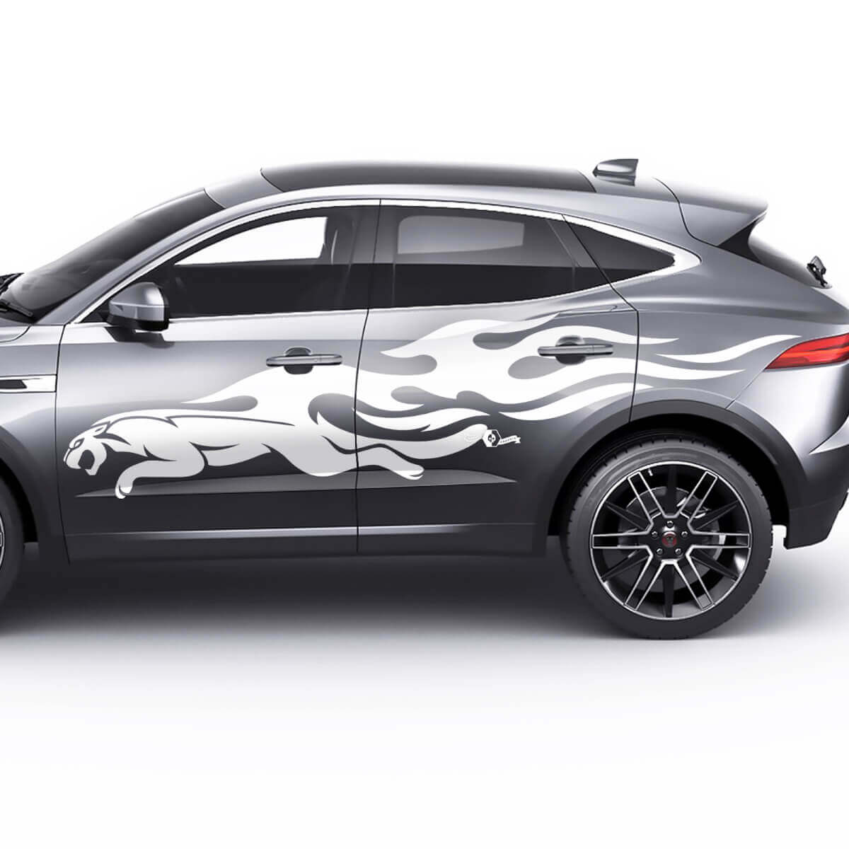 Logo laterale Jaguar E-Pace Decalcomania grafica Jaguar Flame Doors Adesivo con logo
