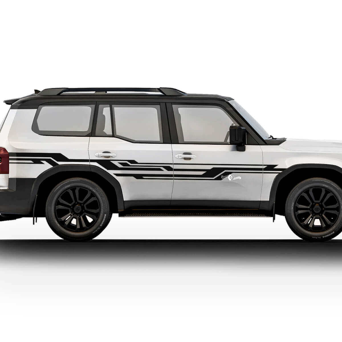 Kit Adesivi Strisce Laterali Astratte per Toyota Land Cruiser Prado 2024