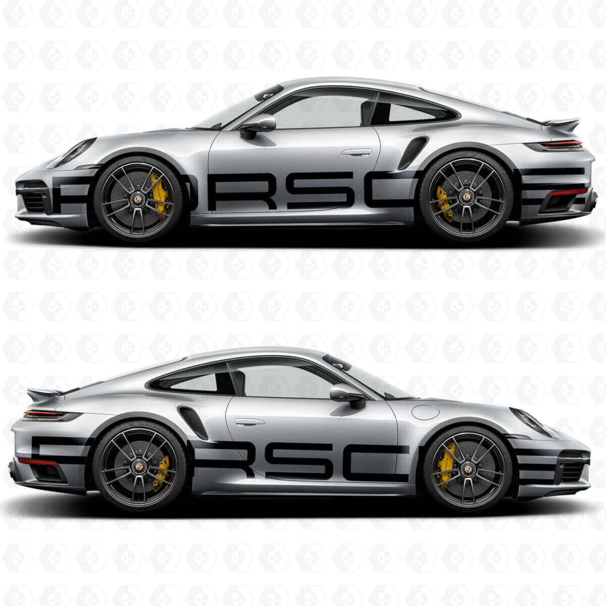 Kit Adesivo in Vinile con Scritta Grande Laterale per Porsche 911