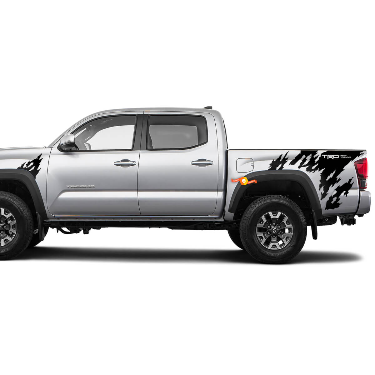 Coppia Toyota Tacoma 2016 - 2020 Parafango per letto laterale TRD OFF ROAD Kit di decalcomanie per adesivi in ​​vinile per Toyota Tacoma
