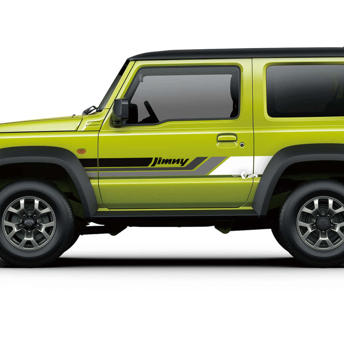 Coppia adesivi con linee di decalcomanie grafiche Suzuki JIMNY per porte laterali 3 colori
