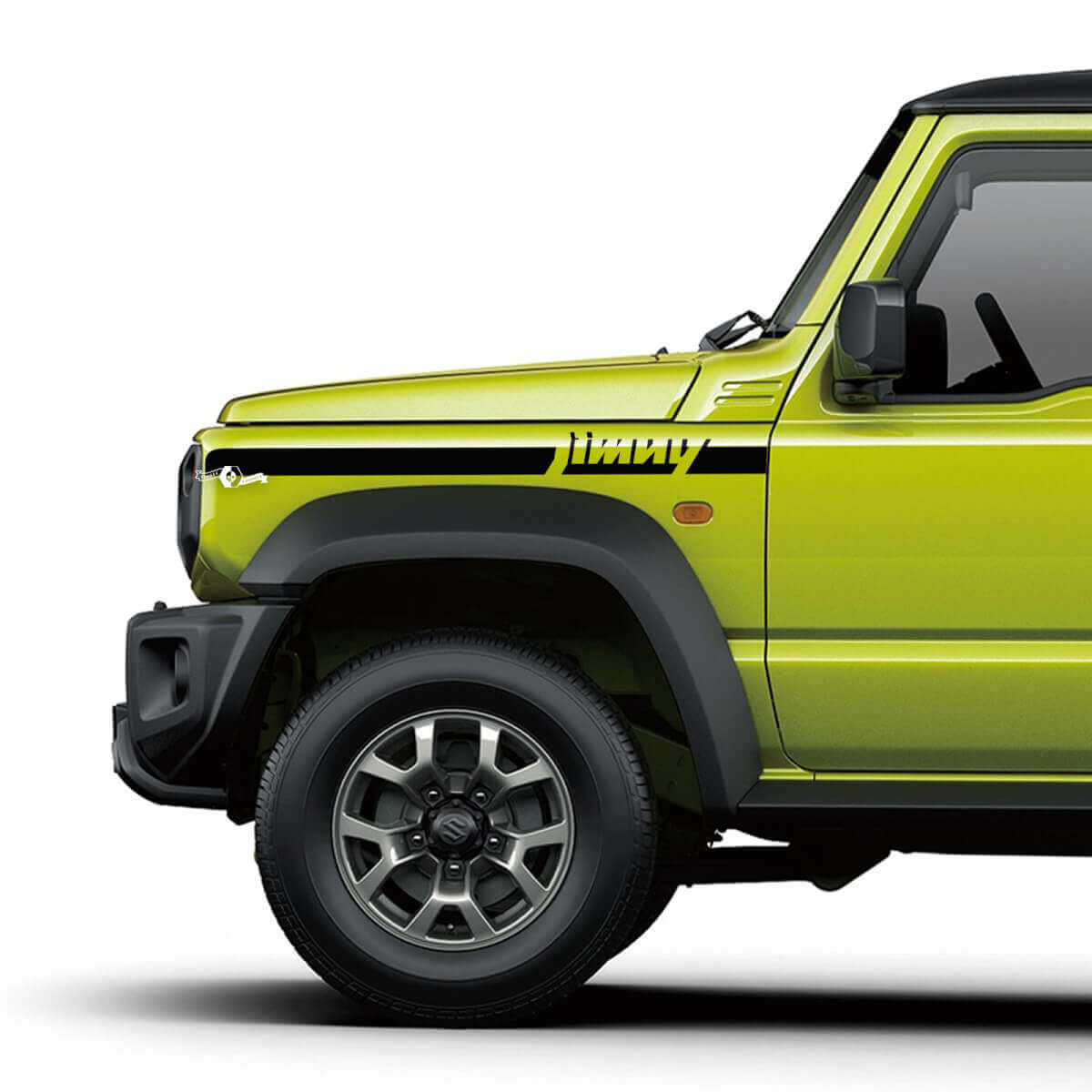 Coppia adesivi con logo Linee per decalcomanie grafiche Suzuki JIMNY Side Fender Stripe

