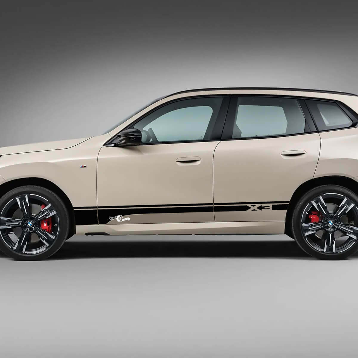Adesivo decalcomania in vinile con logo BMW X3 G01 F25 per porte laterali
