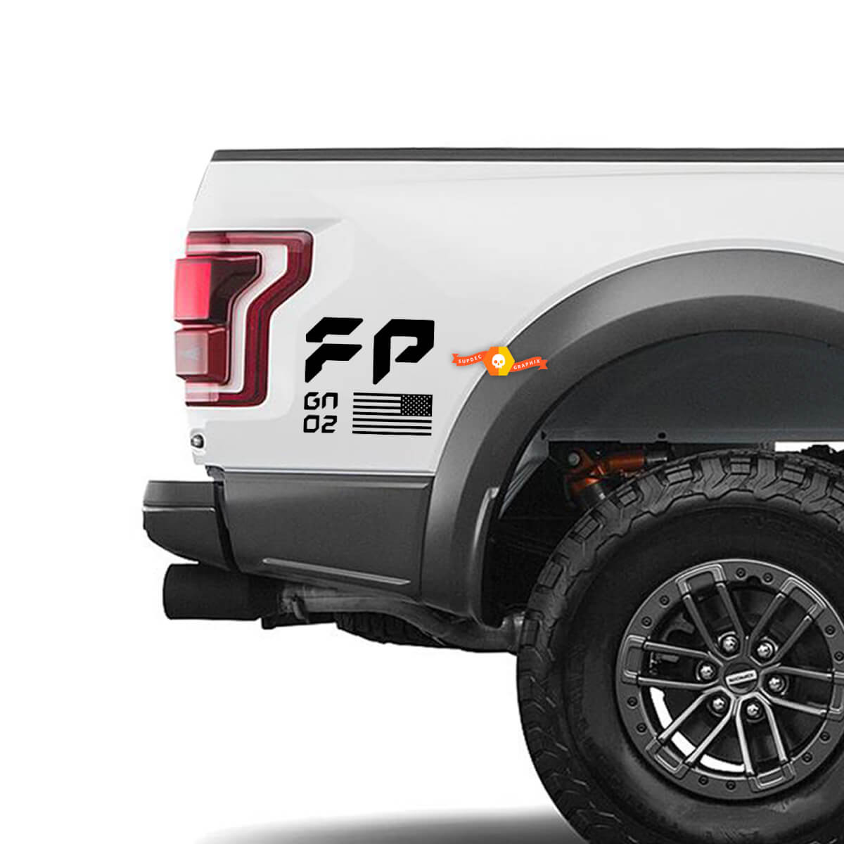 Kit decalcomanie adesive Ford Raptor FP Performance US Gen 2 Set comodino inferiore
