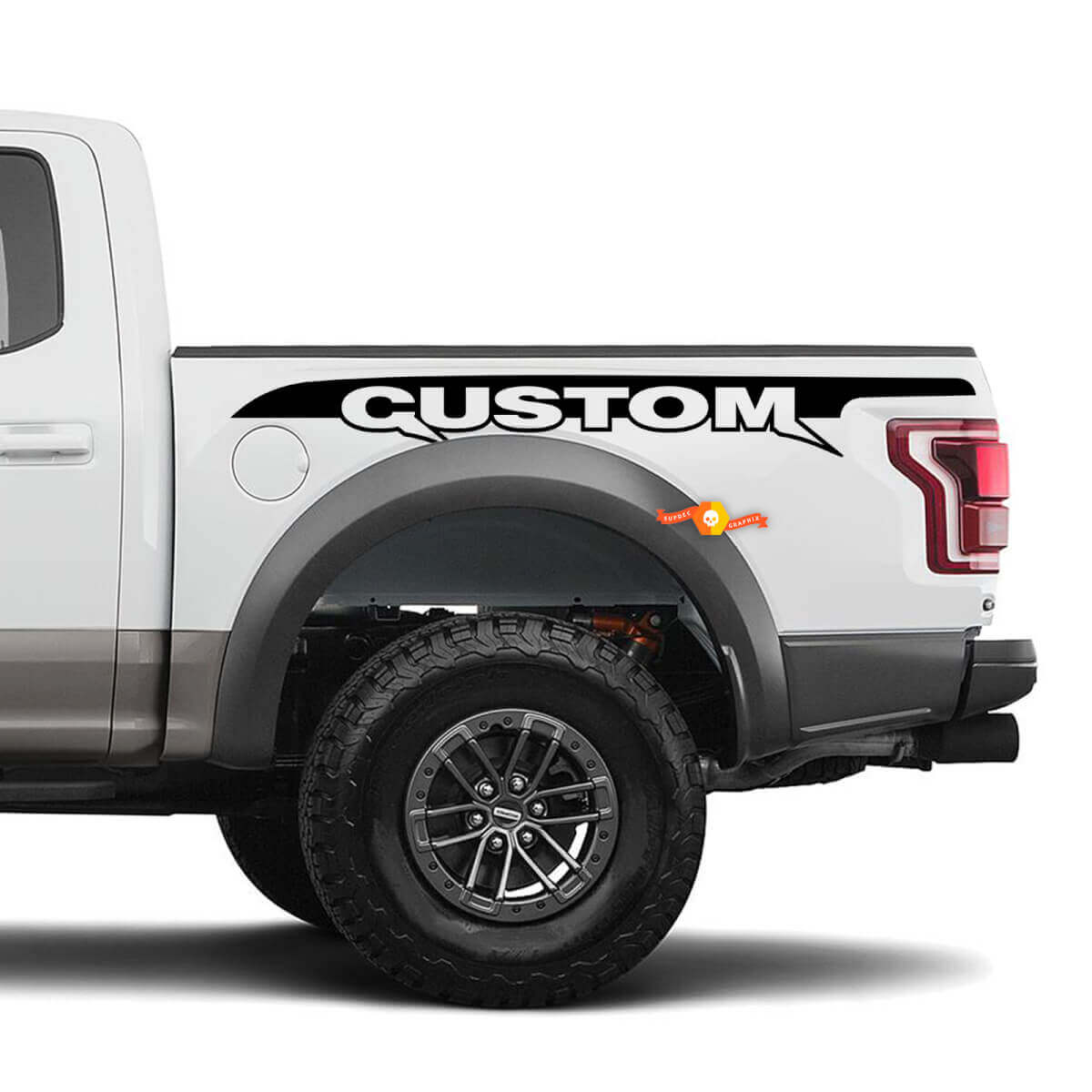 Kit di Adesivi in Vinile con Striscia Personalizzata per Fianco letto per Musclecar camion