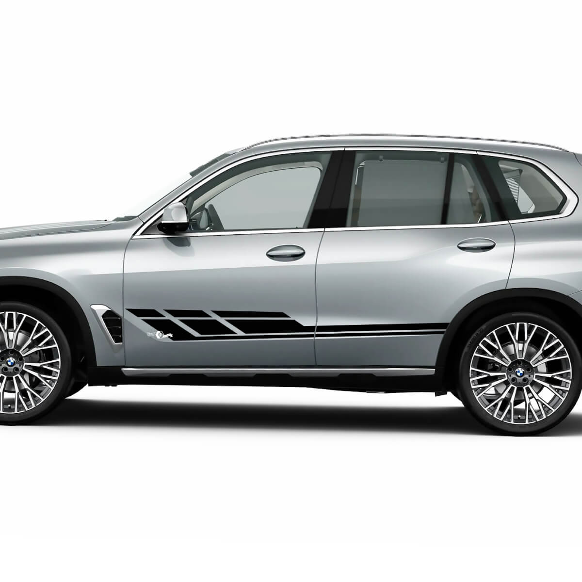 Kit decalcomanie adesive a strisce laterali stroboscopiche per BMW X5 G05 - Grafica in vinile personalizzata
