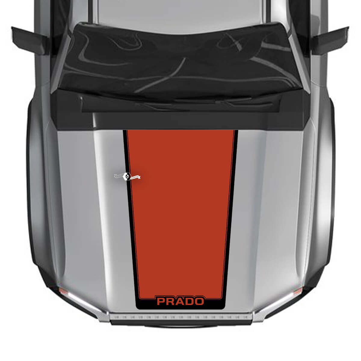 Cofano per il 2024 Toyota Land Cruiser Prado decalcomanie decalcomanie grafiche in vinile 2 colori
