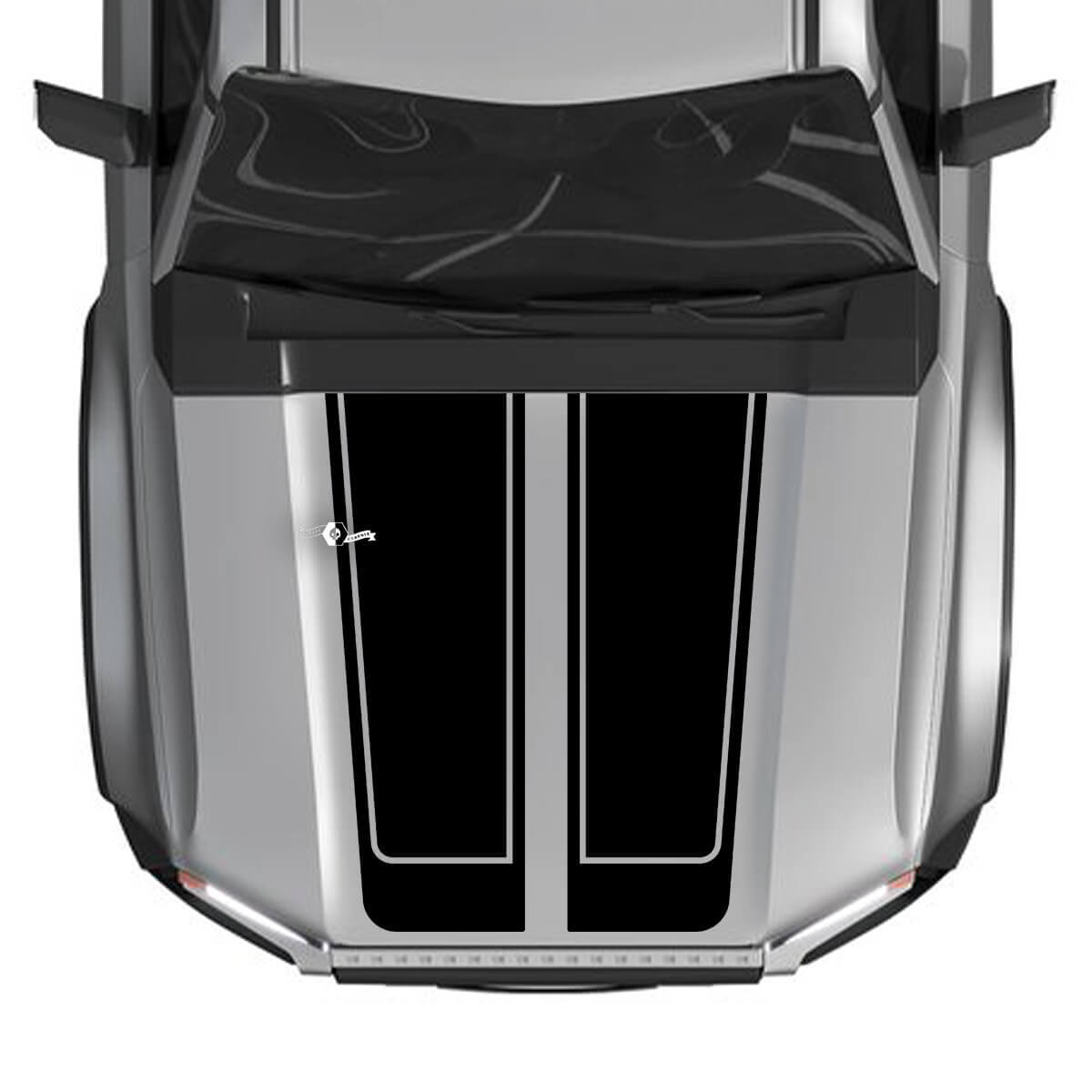 Cofano per decalcomanie Toyota Land Cruiser Prado del 2024 Decalcomanie grafiche in vinile diviso
