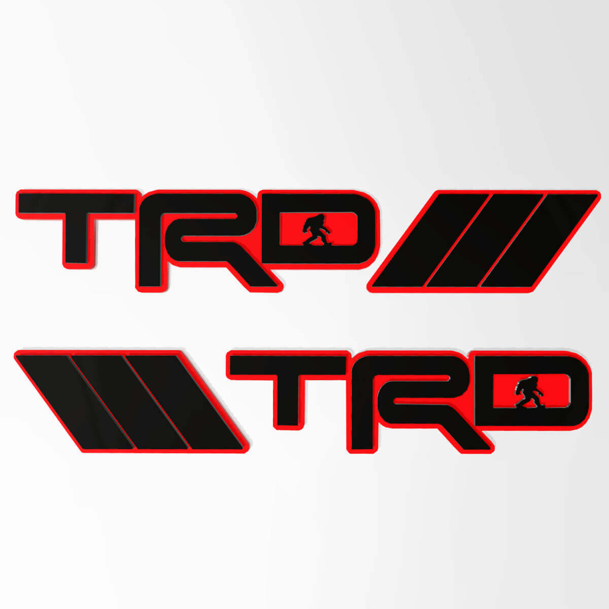 Distintivo 3D TRD Sasquatch Bigfoot – Emblema distintivo parafango personalizzato per Toyota TRD
