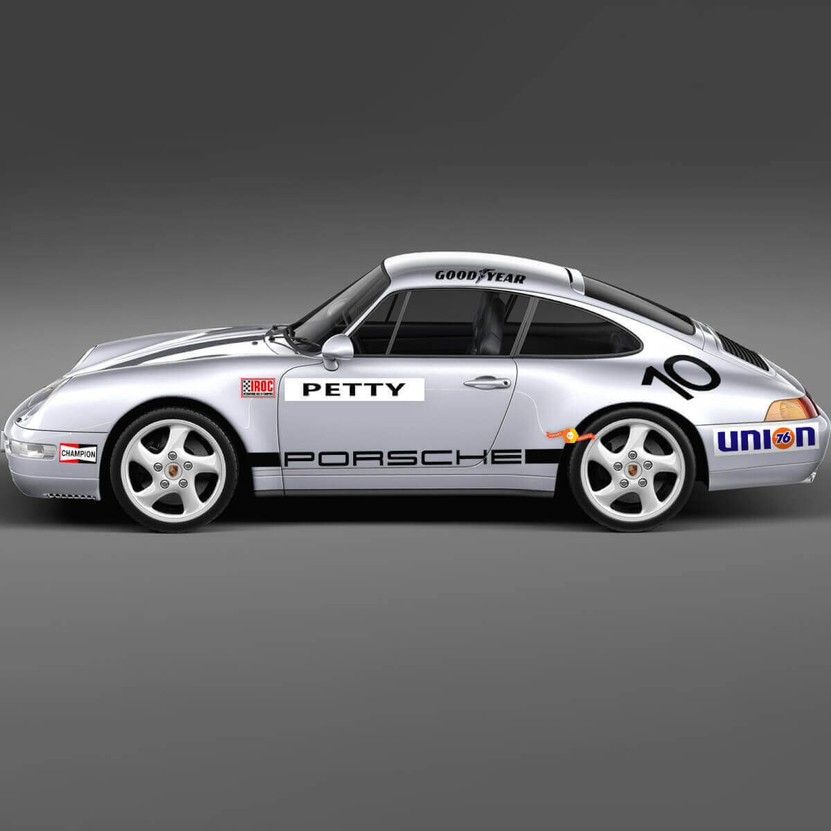 Set di Adesivi in Vinile Stile IROC per Porsche 911